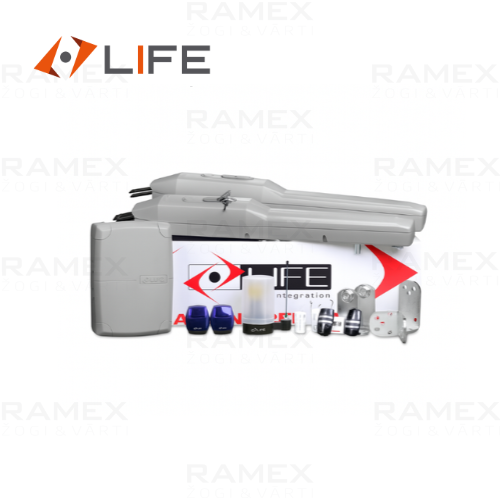 Автоматика для распашных ворот LIFE OP2 (до 4 м, 24V), полный комплект
